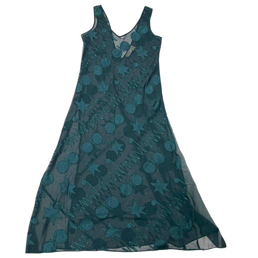 Victoria's Secret Vintage Gold Label Sheer Maxi Nightgown - Green - Medium - Picture 12 of 15
